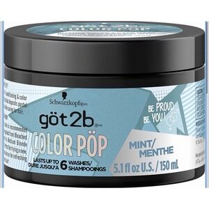 Got2B Color Pop Semi-Permanent Hair Color Mask, Blue, 5.1 oz - Brand New